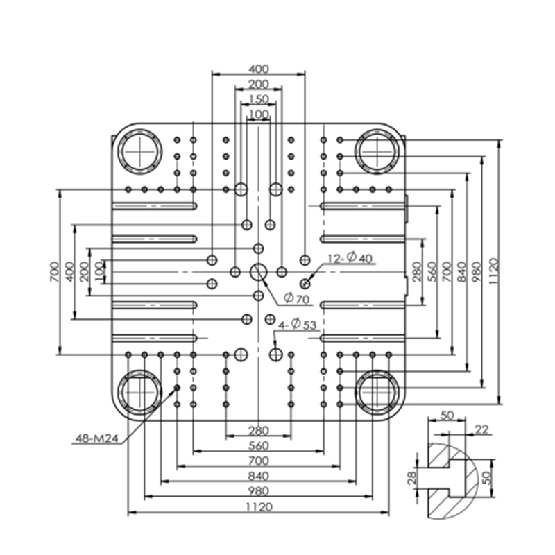 Große Spritzgießmaschine mit fester Pumpe SLA638